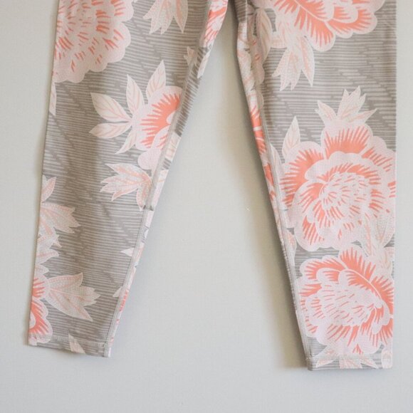 Aerie Women's Large Pink Floral High Rise Athletic Pocket Leggings - Picture 6 of 13